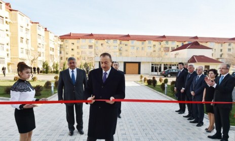 Prezident Sumqayıtda açılışlar etdi